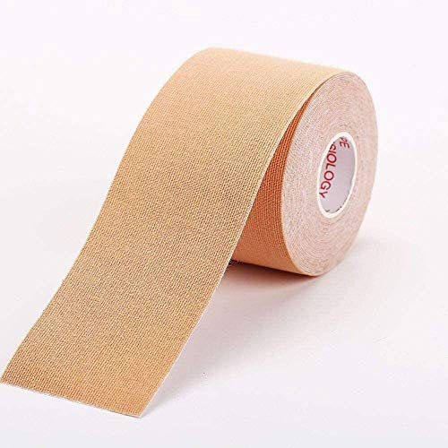 Nastro Boob,nastro per il seno,Copertura dell'ugello Invisible Tape Seno Push Up Stick Up Ascensore Boob nastro donne con il seno al silicone adesive Bras Adesivi for capezzoli, Black-2.5CMX5M