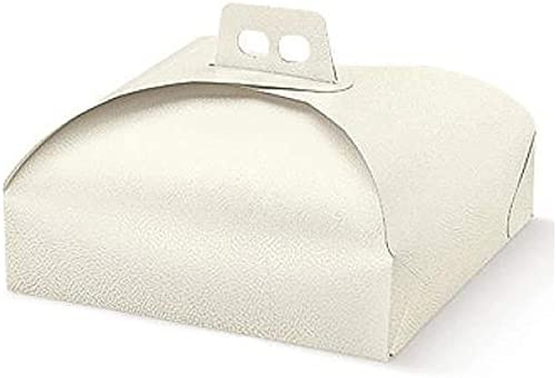 casaesport Porta Torta cm. 31x31 per alimenti Scatola in Cartone Trasportare Dolci Torte paste pasticceria Adatto per paste, pastine, tortine Vassoi Rettangolari e Quadrati Formato 31 (25)