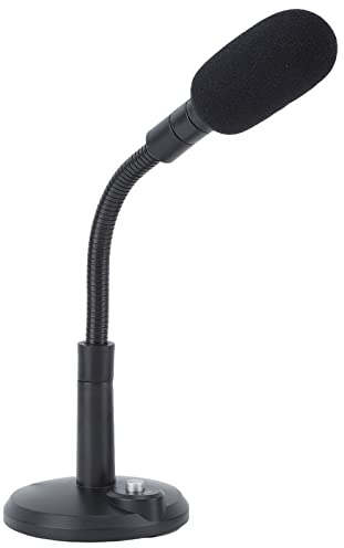 Syrisora Microfono Microfono Cablato Pickup Direzionale a 360 Gradi Microfono per PC Desktop con Voce Chiara Ad Alta sensibilità (3,5 mm)