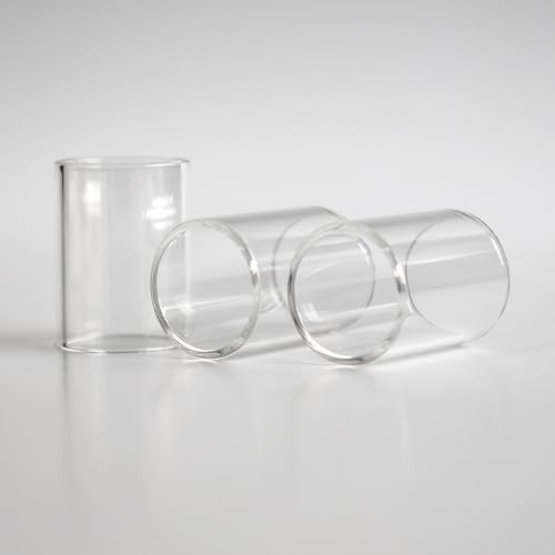 WratryParts 3pcs sostituzione tubo dritto vetro serbatoio per Eleaf Melo 3 RTA serbatoio (normale)