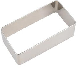 lopituwe Moule à emporte-pièce Non Toxique en Acier Inoxydable de qualité supérieure, Formes rectangulaires antirouille, Carré Long, XS