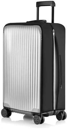 PUMHUBO No Disassembly Suitcase Covers for Luggage - Clear PVC Luggage Cover, Transparent Suitcase Protector Cover Fit 19-30 Inch
