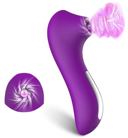 Vibromasseur, Femme Clitoridien Puissant Sex Toys Gode Vibro-Masseur Sex Toýs Femme Couple Point G Stimulation 10 Suceur & Vibration Sextoy, Suceurs Clitoris Vibromasseurs Feminin étanche et Facile
