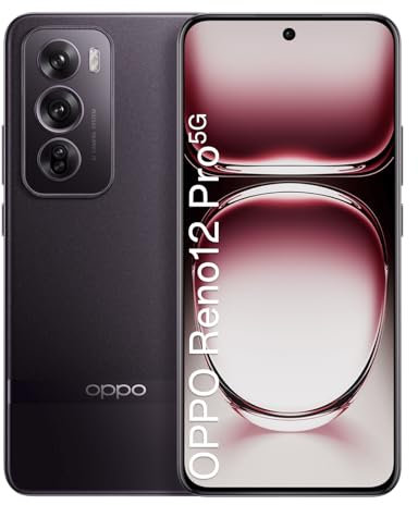 OPPO Reno12 Pro 5G 12+512GB, Unlocked Android Smartphone AI, Telefono Fotocamera AI 50+8+50MP, 120Hz 3D 6,7 AMOLED Schermo, SUPERVOOC 80W, Batteria 5000mAh, Dimensity 7300, Video 4K, NFC, Marrone