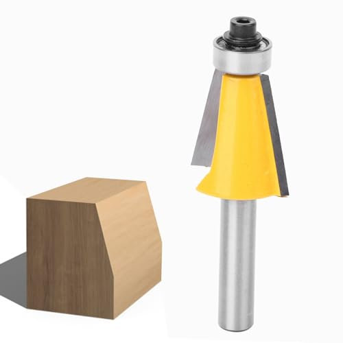 Fasenfräser, Fasenfräser-Set, Fräser für abgeschrägte Kanten, saubere Kanten, dekorative Teile, 8 mm (15°)
