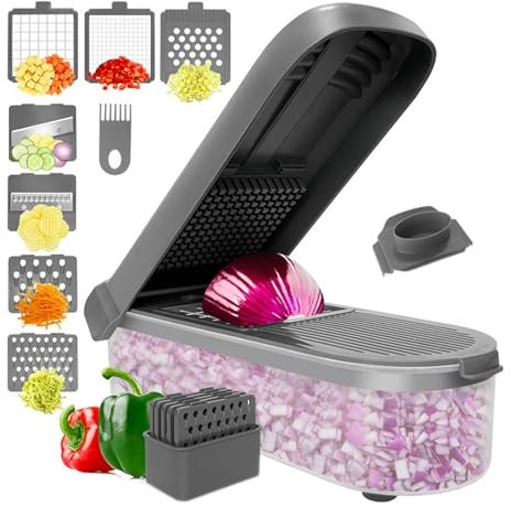 Spiral Slicer for - Mandolin Slicer, Food Chopper, Multifunctional Vegetable Slicer, Onion Cutter, Mandolin Slicer, Dicer, Vegetable Cutter for Salad, Potato