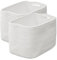 2 Cestas almacenaje de cuerda de Algodón 37x24x25 cm para decoración Hogar, Cestas organizadoras para bebe recién nacido con asas, Organizador baño, Contenedor pañales, Cestas almacenaje juguetes