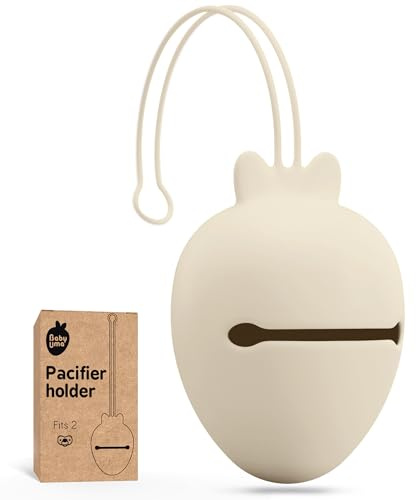 Baby Uma Silicone Pacifier Holder Case - BPA-Free, Dishwasher-Safe & Universal Pacifier Case for Diaper Bag, Fits 2 Pacis