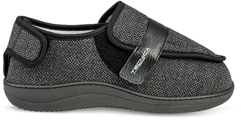 EXTRO STYLE - Scarpe Ortopediche Donna e Uomo Tecnica 3A Spig - per Fasi Post Operatorie, Cute Fragile - Antibatteriche e Ipoallergeniche - Antiscivolo e Plantari Estraibili - (Nero, 40)