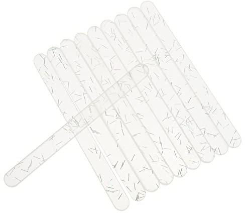 Lurrose 20stücke Acrylstäbchen Für Eis Wiederverwendbare Eisstäbchen Diy-stäbchen Acryl-eisstäbchen Stäbchen Für Selbstgemachte Eis Farbige Eisstäbchen Am Stiel-stäbchen Am
