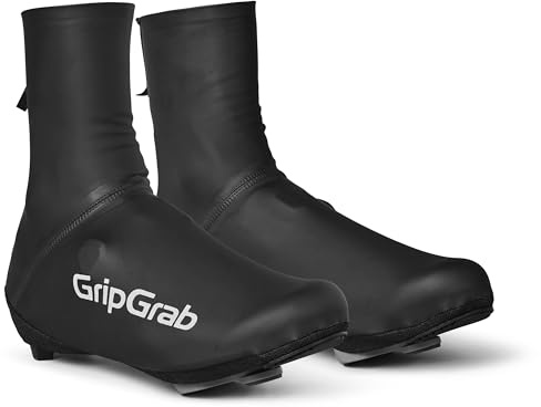 GripGrab PACR Rennrad Überschuhe Wasserdicht & Winddicht - Enger Aero Fit | Regen Schuhüberzieher für rennorientierte Rennradschuhe - aerodynamischer Second-Skin-Fit mit Reißverschluss