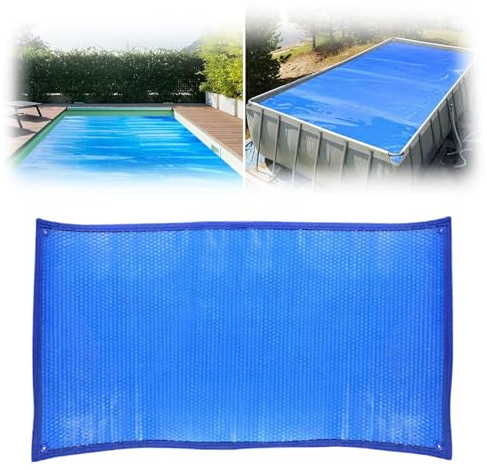 Rectangular Solar Pool Blanket - Energy Efficient Solar Cover for Above Ground & Inground Pools 18x36 16x32 16x36 16x28 24x40 - Insulating Heater Cover 11x32ft