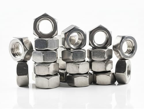 Sechskantmutter M8 – DIN 934 / ISO 4032 – Edelstahl V2A A2 rostfrei – Schraubenmutter/Edelstahlmutter / V2A Mutter – Auswahl 10–50 Stück (50)