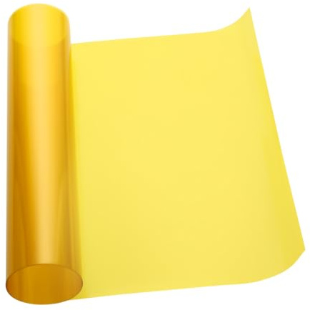 LOLIPPYY Farbfilm Drehen LED Abdunkeln Folie Lichtgelfilter PET Zuschneidbar Beleuchtungsfilter Fotografie Film Bühnenauftritte Dekorationsprojekte Gelb Transparent