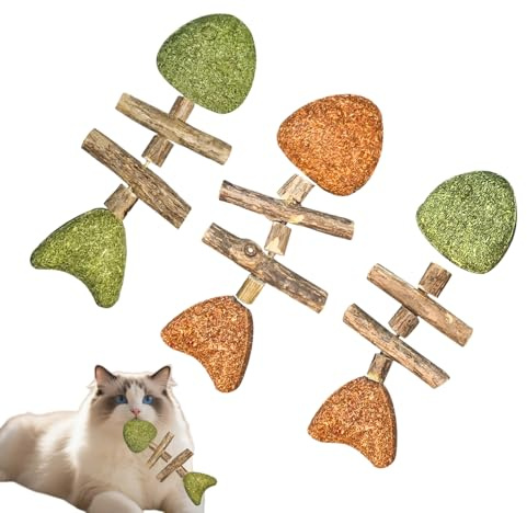 Kauspielzeug Für Katzen | Fishbone Design Stick Interaktiv | Kätzchen-Beißspielzeug Für Wohnungskatzen | Für Hunde, Haustiere, Kleine Haustiere, Kätzchen, Weihnachten, Geburtstag, Spielen, Bereicherun