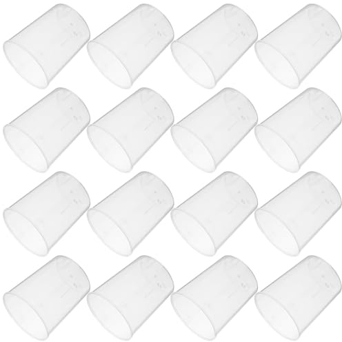 NUOBESTY Bicchieri Graduati in Plastica PP da 100 Ml per Cucina e Baking con Segni di Misurazione Precisi, Pack da 50 Pezzi