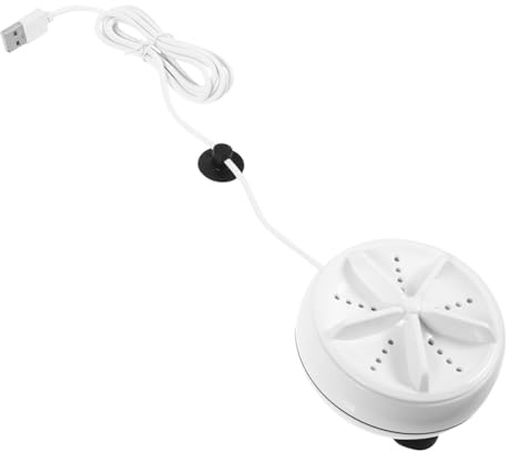 Mini Lavatrice Portatile Usb, Lavatrice Piccola Compatta 1l Bianco | Tessuto Plastico e Metallo, Design Pieghevole, per Spazi Ridotti e Dormitorio, Dispositivo Turbo Integrato