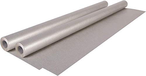 Clairefontaine Kraftpapier für Geschenke und zum Basteln, Rolle 10 x 0,70m, 70 g/m² (Silber, 2 Rollen 10 x 0,70m)