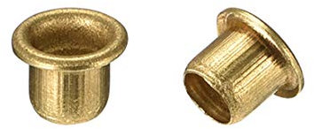 sourcing map 5mmx5mm À Travers Trou Cuivre Creux Rivets Œillet Circuit Planche PCB 200Pcs