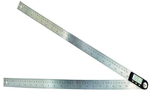 Digital Angle Finder Lineal Winkelmesser,LCD-Display Digital Angle Gauge Mit Feststellknopf,Edelstahl Winkelmesser Für Holzbau Home Decoration (0-20 )