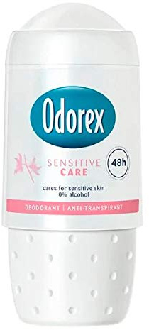 Odorex Lot de 6 déodorants roll-on pour femme Sensitive Care Soin des peaux sensibles 50 ml