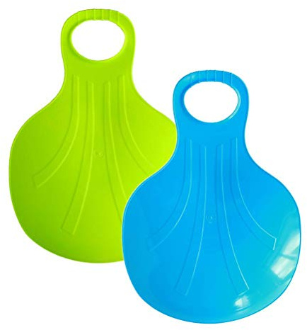 Outdoor Snow Slide 2Pcs Snow Speedster Set Water Ski Board Snow Sled Sandboard Toys for Grass Sand for Sledding and Sledding, 53 * 36cm, Random Color