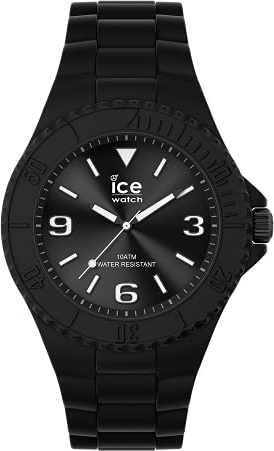 Ice-Watch - ICE generation Black - Schwarze Herren/Unisexuhr mit Silikonarmband - 019155 (Medium)