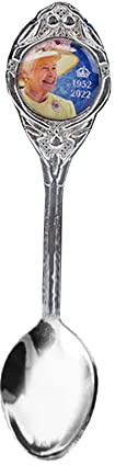 PMS- Cucchiaino di Souvenir del giubileo in Platino in Confezione Regalo | 30 Pezzi. Accessorio, Argento, 776002