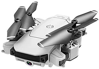 RC Drone with 4K HD Camera FPV Live Video for Kids,WiFi Real-Time Video Transmission,Orbital Flight,Gesture Control,Route Flight Black (White)