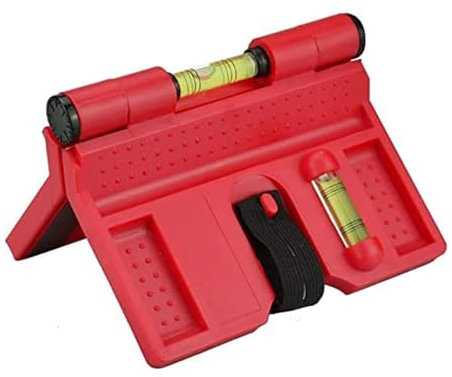 Nivel De Postes Espiritual Angular Ajustable, Herramienta Magnética Plegable Para Nivelación De Tuberías, Vigas Y Postes - 188 X 134mm