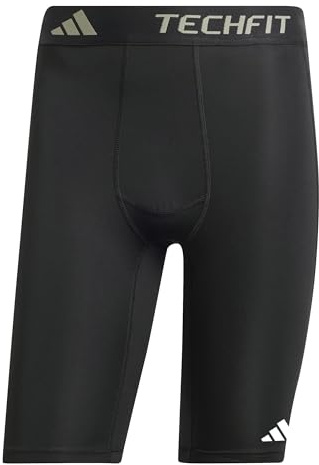 adidas Men's Techfit Compression Training Short Tight Tights, Black, XL