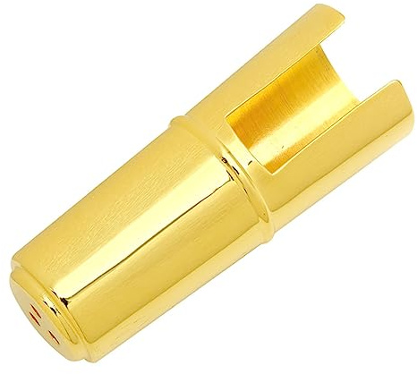 Goldene Messing Saxophonkappe für Mundstück, 1 Stück | Mundstückschutz für Saxophon, Rostfrei Verarbeitet, als Geschenk für Familien und Freunde