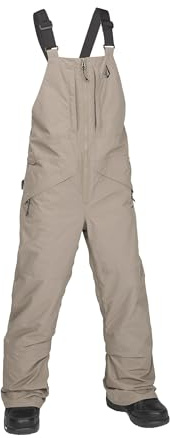 Volcom Kids Youth Barkley Bib Overall Snowboard Pant Chestnut Brown