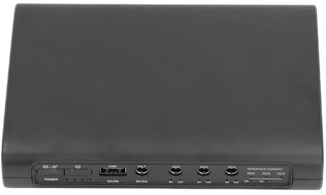 Batterie de Secours UPS Alimentation sans Interruption 25600 MAh 5 V 9 V 12 V Maximum 3 A 5 Prises Prend en Le Partage d'alimentation Alimentation UPS pour Routeurs (Prise UE