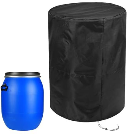 Coperchio a Barilotto impermeabile, Coperchio a Barilotto di Pioggia | Coperchio del contenitore di raccolta 'acqua - Copertura del barile di Stoccaggio 'acqua in Tessuto Oxford, Copertura