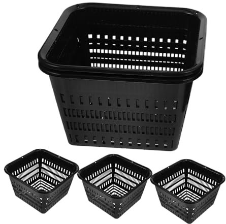 Toddmomy 4pièces Pots Filet pour Culture Hydroponique Gobelets Filet pour Hydroponie Paniers Hydroponiques Conteneurs De Jardin Réutilisables