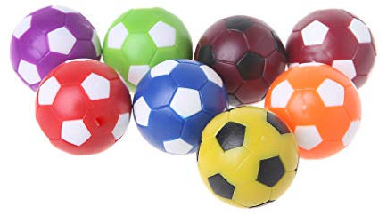 ZHAPEG Pack Miniatur Kickerbälle Ersatz Tischfußbälle 36 Mm Fußball Kickerbälle Größe Set