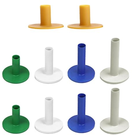 FDGGT 10 Stück Gummispikes, Golfzubehör, Golf-Tees, Golf-Übungszubehör