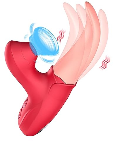 Vibratore di succhiamento giocattoli sessuali per adulti Womens10 Frequenza dinamica femminile giocattoli sessuali Lingua giocattolo per le donne Potenti vibratori di leccatura della lingua