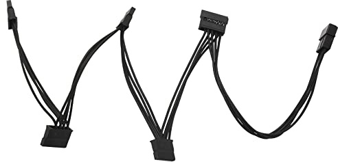 Pesfehhy 4Pin IDE 1 Bis 5 15Pin Festplatte Laufwerk Versorgung Splitter Kabel für DIY Festplatte Laufwerk PC Server 18AWG Power