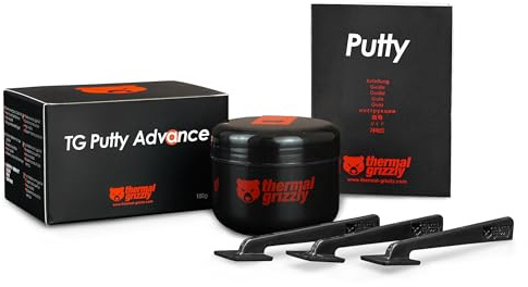 Thermal Grizzly TG Putty Advance - 100 Gram - Electrically Non-Conductive Thermal Putty for GPU Modding and Thermal Pad Replacement