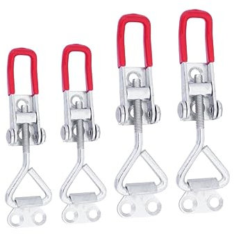 POPETPOP 4piezas Abrazadera Rápida De Palanca Ajustable De Metal Para Cierre Pestillo Abrazadera De Pestillo De Palanca Para Caja y Puerta De Gabinete