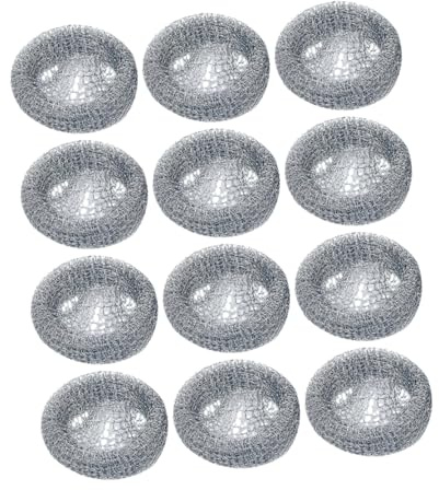 HOMSFOU 12pcs Washing Machine Drain Hose Filter Stainless Steel Lint Traps Lint Catcher for Washing Machine Hose