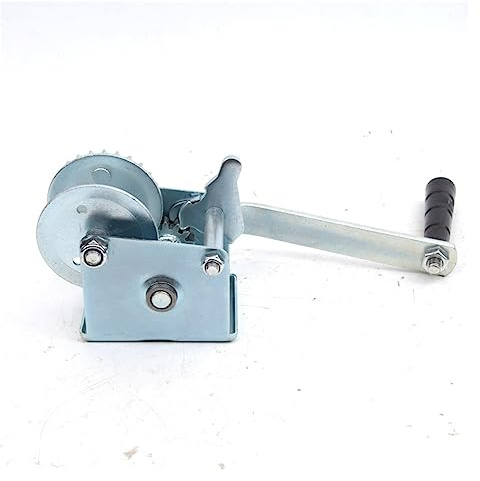 Verricello Elettrico, 500LBS Fune 8m Rimorchio for barche a motore/yacht Verricello a mano marino Serratura a due vie Mini for auto, Migliorie domestiche, Movimentazione merci