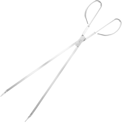 LABRIMP Pinzas Para Chimenea y Estufa De Leña De Acero Inoxidable 53 Cm, Pinza Para Troncos Resistente Al Calor, Diseño Ergonómico Antideslizante, Para Barbacoas, Campamentos y Uso Exterior