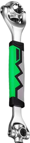 Llave de carraca – Llave hexagonal giratoria de 360 grados, antideslizante, construcción de metal sólido, llave de carraca hexagonal 52 en 1, tamaño grande para reparación de automóviles y