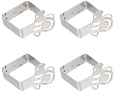 Alipis Pinzas para Mantel y Acabado Fino Diseño de Abeja de Acero Inoxidable Superficie Pulida 4 Piezas, Fáciles de Usar, Sujeta Manteles para Mesas de Exterior