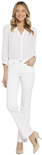 NYDJ Women's Petite Marilyn, Optic White, 8P