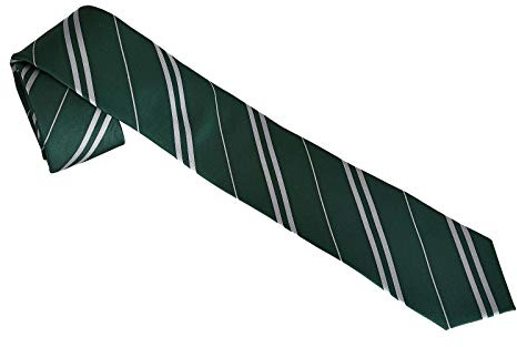 Elbenwald Harry Potter - Krawatten in Geschenkbox Hogwarts Design der 4 Häuser Gryffindor, Ravenclaw, Hufflepuff und Slytherin gestreift für Herren & Damen 135 x 7 cm