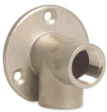 Gewindefitting Edelstahl 304 Wandwinkel 90° 1/2 IG